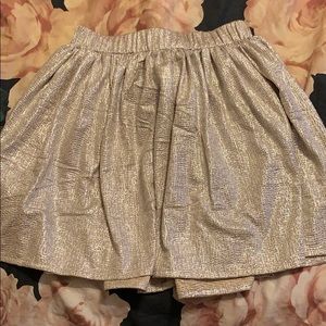 Aéropostale gold glittery skirt